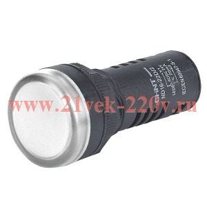 Индикатор ND16-22D/2C встр. резистор IP65 АС/DC12В (R) бел. CHINT 593941