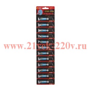 ЭРА SSGBL12-3 СИЛА Супер-клей ГЕЛЬ 3 гр. лента BL-12 (12/576/18432)