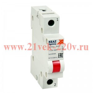 Лампа сигнальная OptiDin SL63 R 230AC УХЛ3 КЭАЗ 138606