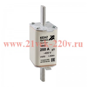 Вставка плавкая OptiFuse NH1 80 400AC 0 gG УХЛ3 КЭАЗ 144690