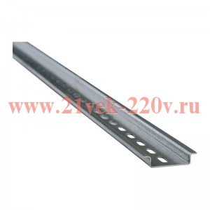 DIN-рейка L75 0.8мм оцинк. КЭАЗ 234363