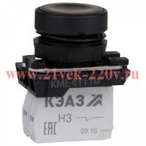 Кнопка управления КМЕ4111м 1но+1нз IP40 цилиндр черн. КЭАЗ 248240