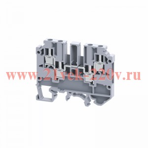 Клемма с четырьмя контактами винтовая OptiClip СMC-2.5-QUATTRO-(0.2-4)-I сер. КЭАЗ 289793