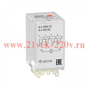 Реле промежуточное OptiRel G RP55-34-24D-6-CO КЭАЗ 281125