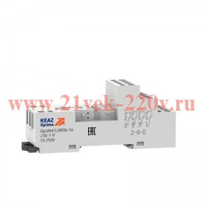 Розетка для реле OptiRel G RR94-54-230-7-P КЭАЗ 281169