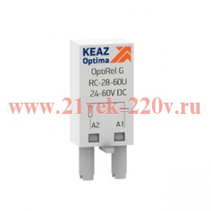 Модуль дополнительный для реле OptiRel G RC-110-230U/LG КЭАЗ 330354