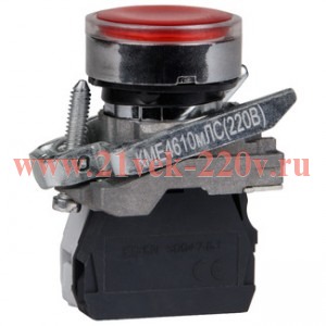 Кнопка КМЕ4620м черн. 2но+0нз цилиндр IP65 КЭАЗ 332058