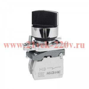 Переключатель OptiSignal D22 C4-S-33 3 положения с фикс металл 2НО XB4BD33 КЭАЗ 332172