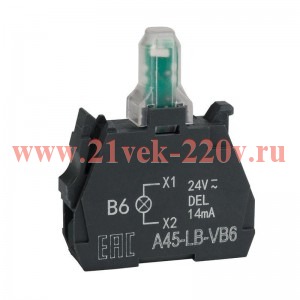 Блок световой OptiSignal D22 A45-LB-VB6 син. 24VACDC ZBVB6 КЭАЗ 332205