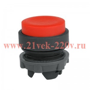 Головка кнопки OptiSignal D22 A5-PJ-4 выступ. толкатель красн. пластик ZB5AL4 КЭАЗ 332297