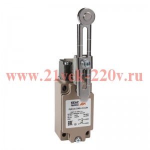 Выключатель концевой OptiLiS D4B-4112N рычаг регулируемый с роликом метал. EN 50041 XCKJ10543H29 КЭА
