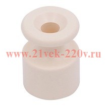Изолятор Ришелье пластиковый песочное золото [упак. 100шт] Bironi R1-551-24-100