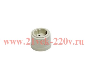 Розетка с заземлением Лизетта, пластик слоновая кость Bironi (бежевый) B1-101-211