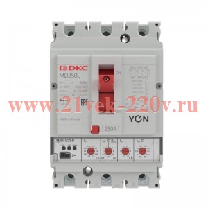 Выключатель автоматический в литом корпусе YON MD250N-MR1 DKC MD250N-MR1