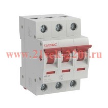 Выключатель нагрузки модульный YON MSD 3п 100А DKC MSD-3P100