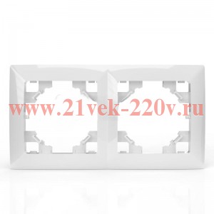 Рамка 2-м AVA бел. TOKOV LIGHT TKL-AV-RM2-C01