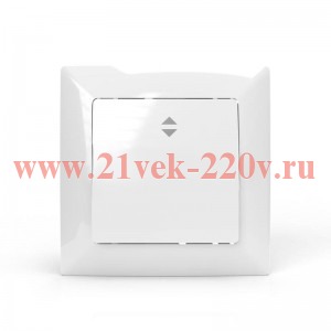 Переключатель проходной 1-кл. СП AVA 10А IP20 в сборе бел. TOKOV LIGHTTKL-AV-P1F-C01
