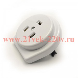 Разъем РШ-ВШ СП 32А 250В 2P+PE кругл. бел. TOKOV ELECTRIC TKL-OVSP-2P+PE-C01