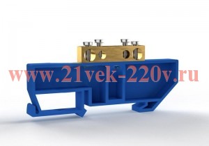 Шина нулевая на DIN-изоляторе 6х9мм 4 отвер. латунь TOKOV ELECTRIC TKE-BCB-69-4-DIN/N