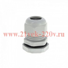 Ввод кабельный (сальник) PG-16 IP68 сер. TOKOV ELECTRIC TKE-PG-16-G