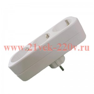 Разветвитель 3-м с заземл. 16А 250В IP20 полипропилен бел. TOKOV ELECTRIC TKL-S3Z-C01