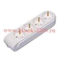 Колодка удлинителя 4-м с заземл. защ. шторки Makel N4210000