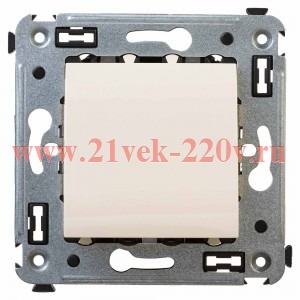 Вывод кабеля из стены DKC Avanti, ванильная дымка