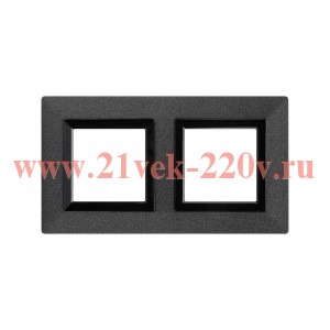 Рамка 4 модуля DKC Avanti из металла, графитовая