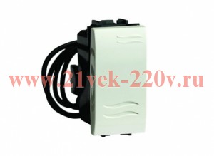 "Выключатель типа ""кнопка"" с подсветкой, слоновая кость, 1мод." ДКС, 75021SL, купить по цене 607.32 р. за 1 шт в Москве