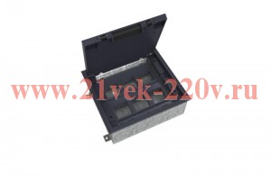 Люк MultiDesk MDK10 на 12мод. IP40 с монтажной коробкой для бетонных полов SE MDK10212