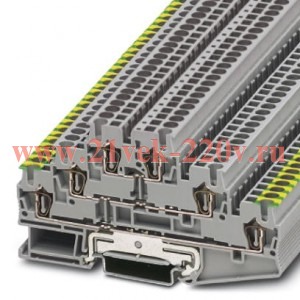 Заземляющий клеммный модуль с пружинными зажимами ST 2,5-PE/L/L Phoenix Contact 3036097