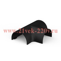 Тройник Systeme Electric MultiSet для кабель-канала 20х12 антрацит IMT20124BK