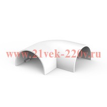 Угол Systeme Electric плоский MultiSet для кабель-канала 20х12 белый IMT20123WH