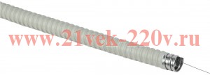 Металлорукав ИЭК Р3-ЦПнг-32 ELASTA 32 мм с протяжкой серый [бухта 20м] CMP21-032-K41-020