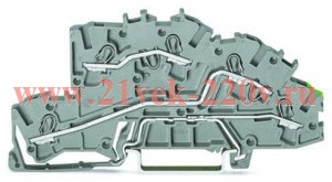 Многоуровневые клеммы для монтажа; 4 mm2; L/L/PE; Push-in CAGE CLAMP (ОсновнаяСерия)