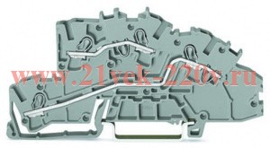 Многоуровневые клеммы для монтажа; 4 mm2; L/L; Push-in CAGE CLAMP (ОсновнаяСерия)