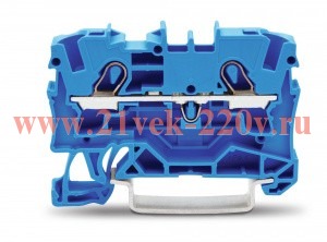 2-проводные проходные клеммы; 4 mm2; Для исполнений Ex e II и Ex i; боковая и центральная маркировка
