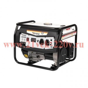 Генератор бензиновый KR3300 3.3кВт 230В 15л ручной стартер KRANZ KR-16-1133