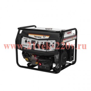 Генератор бензиновый KR5500EA 5.5кВт 230В 25л коннектор автоматики электростартер KRANZ KR-16-1135