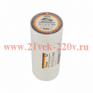 Изолента ПВХ профессиональная 0.18х19мм 20м бел. Kranz KR-09-2801