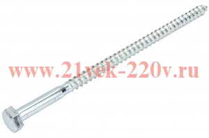 Болт DIN 571 сантехнический оцинк. 6х100 (уп.2шт) Tech-Krep 103878