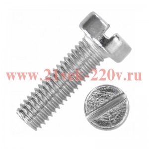 Винт DIN84 с цилиндрической головкой оцинк. М4х16 (уп.18шт) Tech-Krep 102983