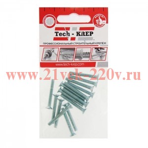 Винт DIN965 с потайной головкой М4х30 оцинк. (уп.15шт) Tech-KREP 102990