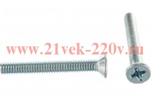 Винт DIN965 с потайной головкой оцинк. М4х30 (уп.120шт) Tech-Krep 105236
