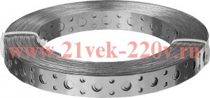 Лента перфорированная 12х0.55 прямая накл. (уп.25м) Tech-Krep 123882
