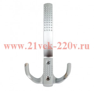Крючок с перфорацией 3-х рожковый матов. хром (пакет) Tech-Krep 129907