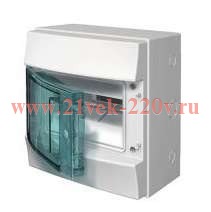 Влагозащищенный настенный бокс ABB Mistral65 8М прозрачная дверь без клеммного блока 65P08X12