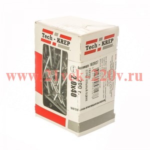 Гвоздь строительный 2.0х40 оцинк. (уп.0.2кг) Tech-KREP 102027