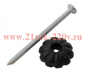 Гвоздь с декоршляпкой черн. (уп.80шт) Tech-Krep 106220