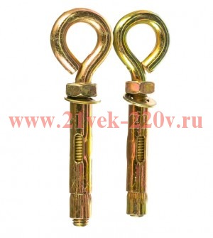 Болт анкерный с кольцом 10х60 (уп.2шт) Tech-KREP 104677